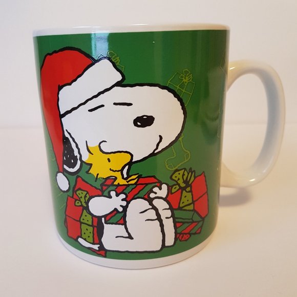 Oversize Peanuts Christmas Mug Snoopy Woodstock Jumbo Size 24 oz Mug Teacup - Picture 14 of 15